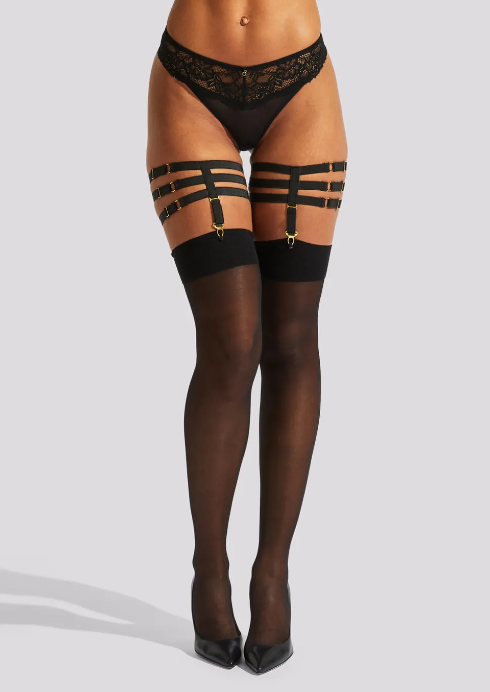 Adjustable Leg Harness - Black