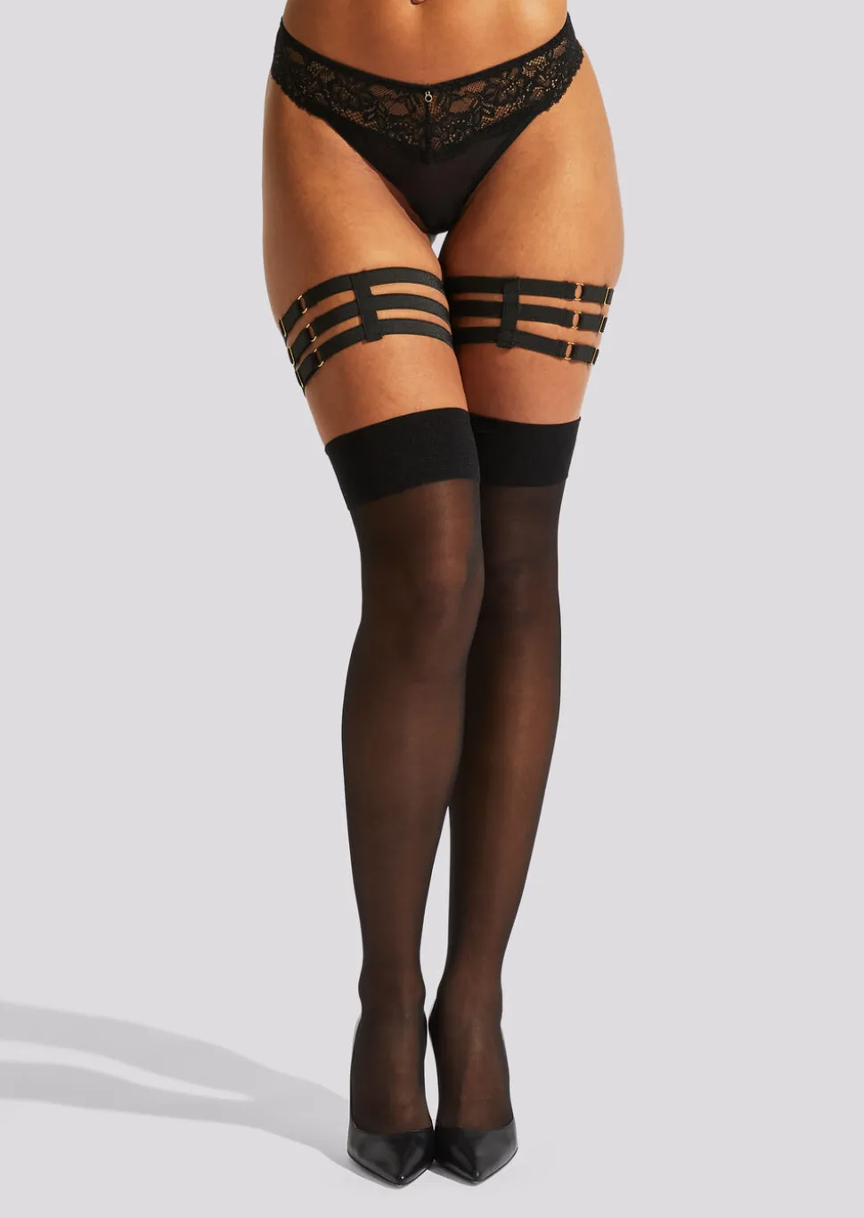 Adjustable Leg Harness - Black