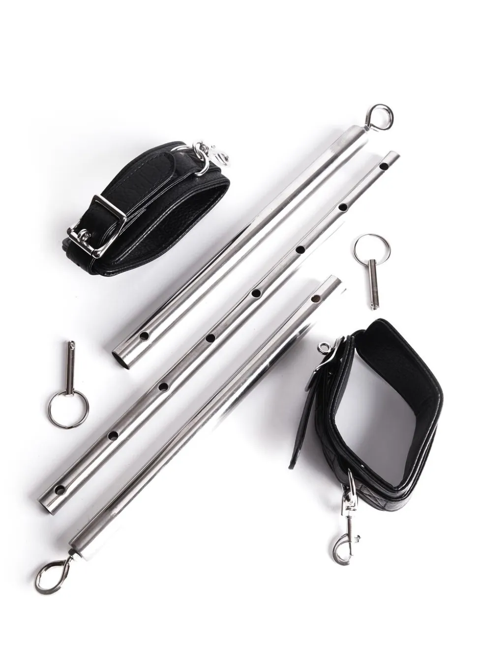 Adjustable Spreader Bar with Faux Leather Cuffs