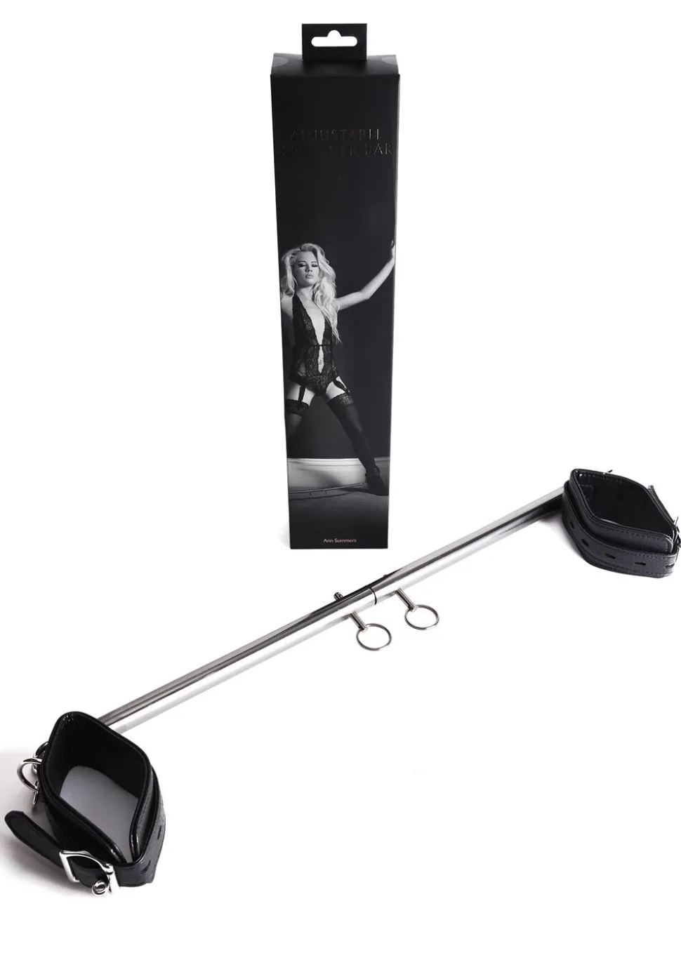 Adjustable Spreader Bar with Faux Leather Cuffs