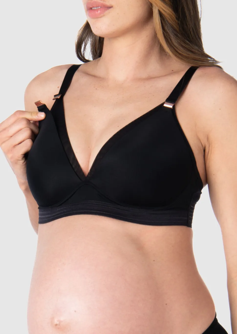 Ambition T-Shirt Nursing Bra - Black