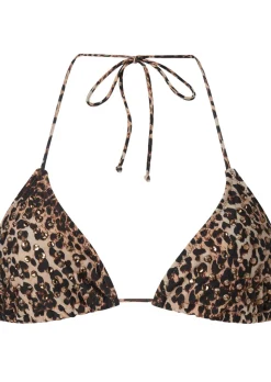 Animal Diamante Bikini Top - Multi