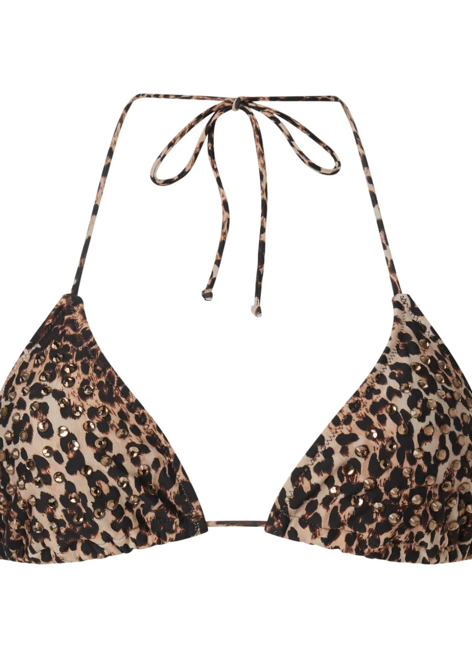 Animal Diamante Bikini Top - Multi