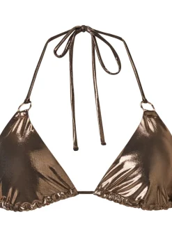Bahamas Paradise Triangle Bikini Top - Bronze