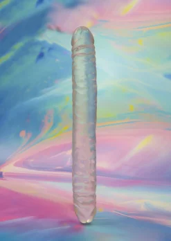 Be Proud 12 Inch Ribbed Double Ended Dildo