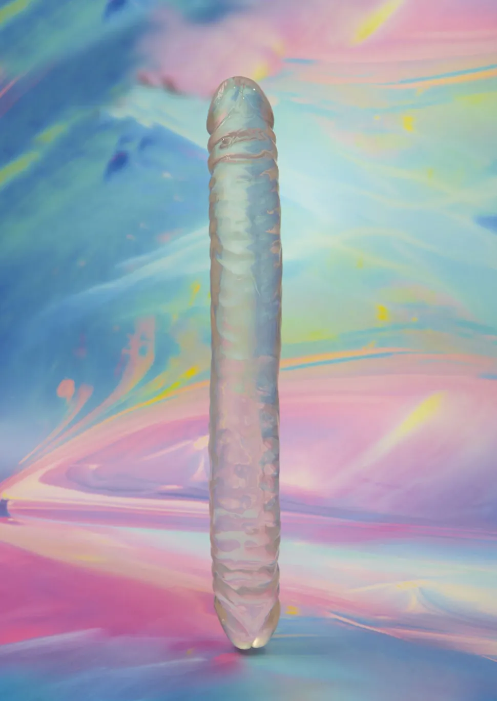 Be Proud 12 Inch Ribbed Double Ended Dildo