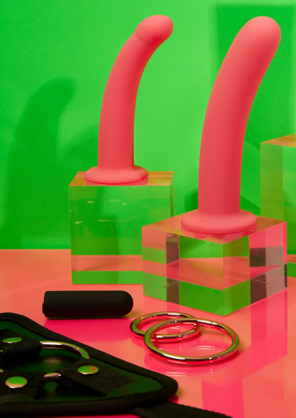 Be Proud 4 Piece Vibrating Strap On Set