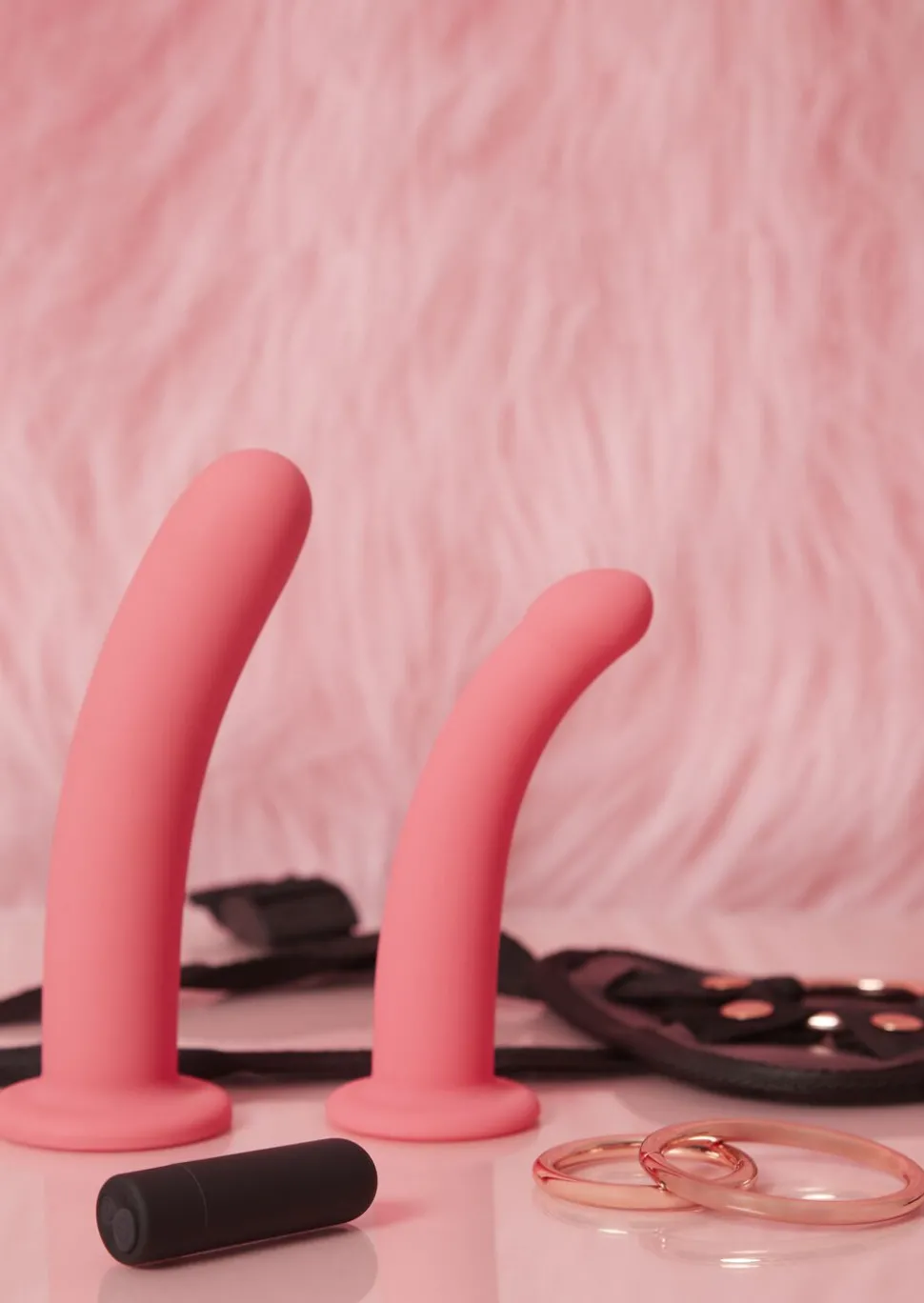 Be Proud 4 Piece Vibrating Strap On Set