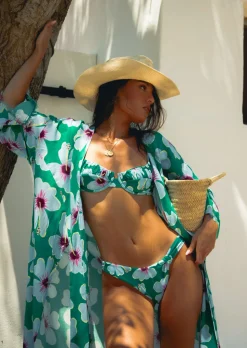 Blue Belle Bikini Top - Green