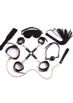 Bondage Vault PU 8 Piece Bondage Gift Set