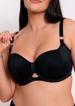 Boost Me Up Padded Balcony Bra - Black