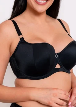 Boost Me Up Padded Balcony Bra - Black