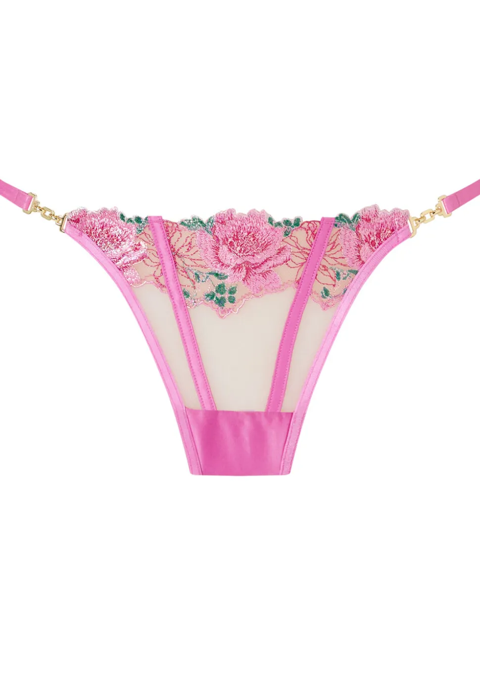 Caged Rose String - Pale Pink