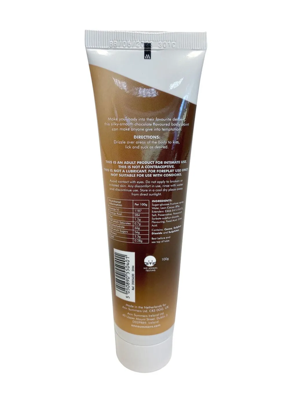 Chocolate Flavoured Edible Body Paint 100g