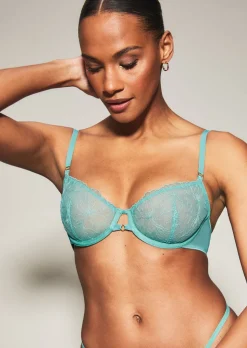 Darcie Non Padded Balcony Bra - Aqua