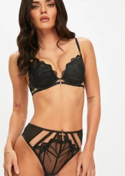 Desiring Decadence High Waisted Brazilian Knickers - Black