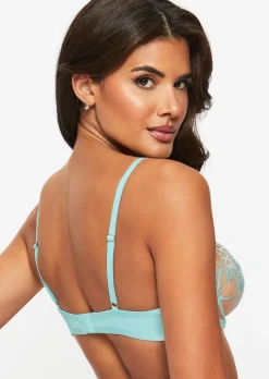 Devoted To You Non Padded Balcony Bra - Aqua