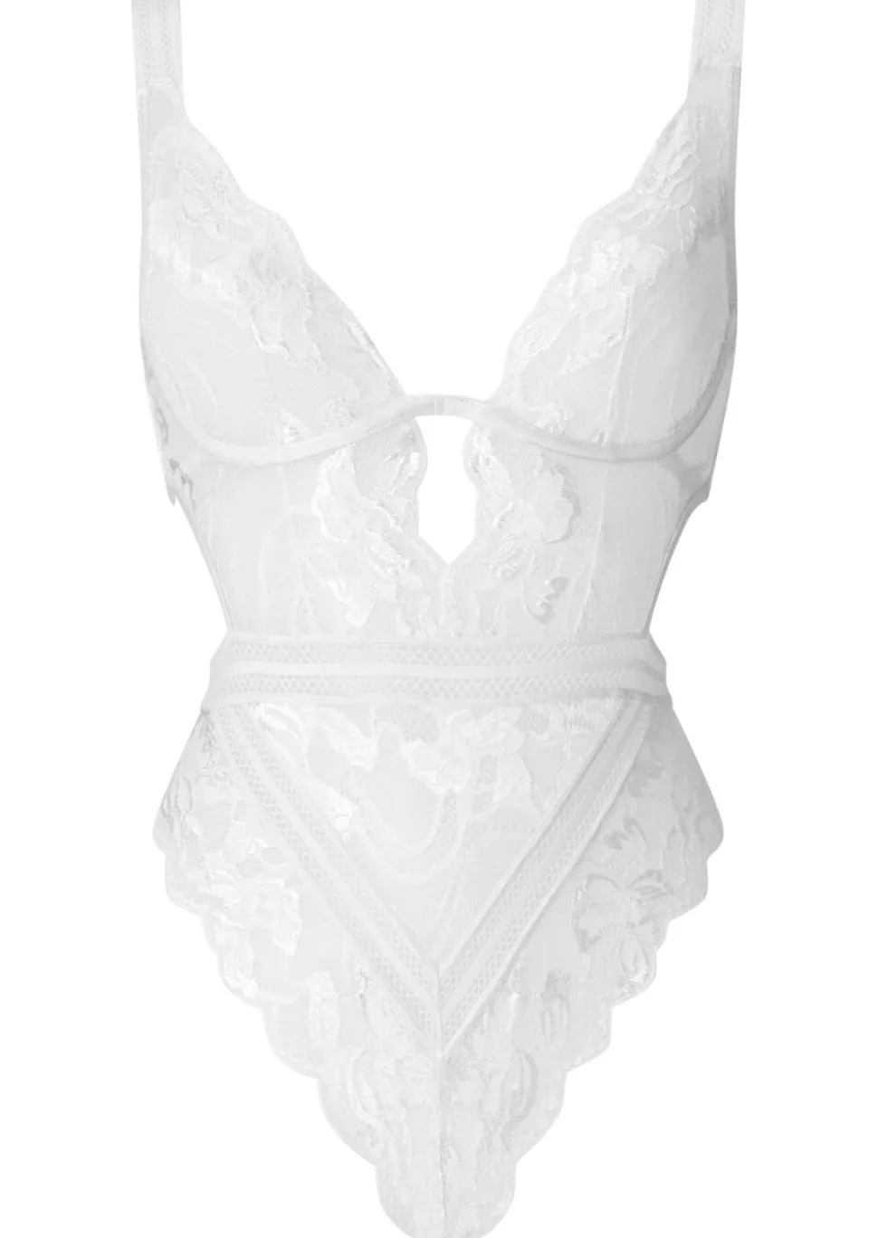 Embracing Lace Lingerie Body - Ivory
