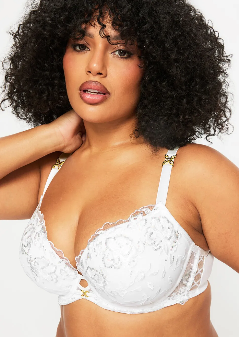 Endless Attraction Padded Plunge Bra - Ivory