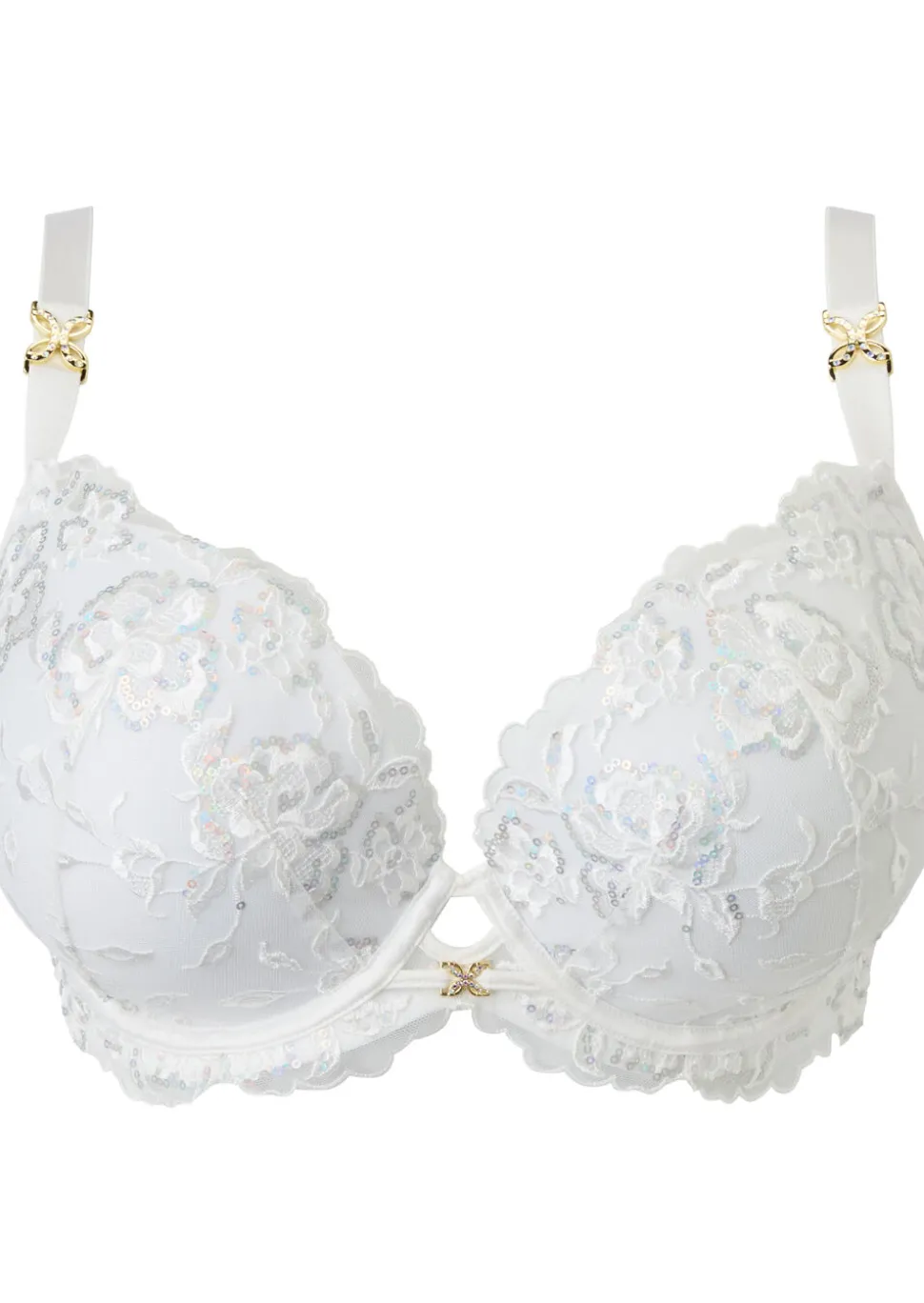 Endless Attraction Padded Plunge Bra - Ivory