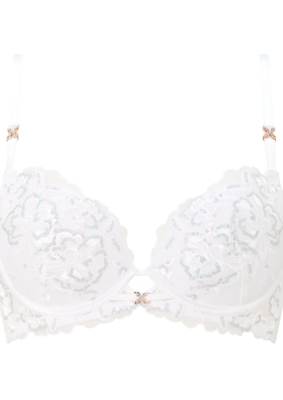 Endless Attraction Padded Plunge Bra - Ivory