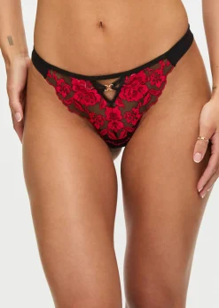 Endless Attraction Thong - Black/Red