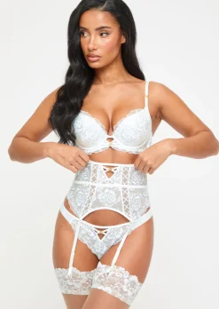 Endless Attraction Waspie Suspender - Ivory