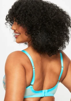 Euphoric Non Padded Balcony Bra - Aqua