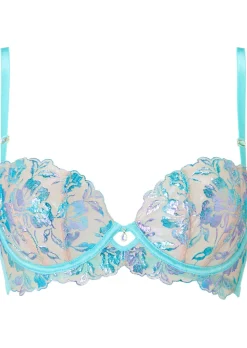 Euphoric Non Padded Balcony Bra - Aqua