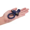 Flicker Silicone Cock Ring with Removable Bullet Vibrator