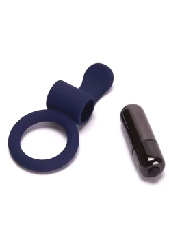 Flicker Silicone Cock Ring with Removable Bullet Vibrator