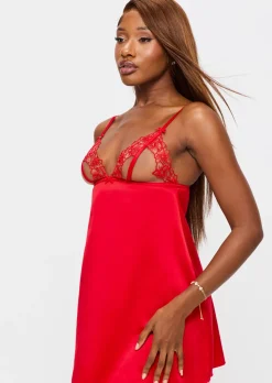 Floral Affair Chemise - Red