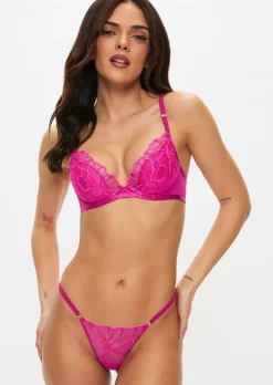 Floral Fling String - Mid Pink