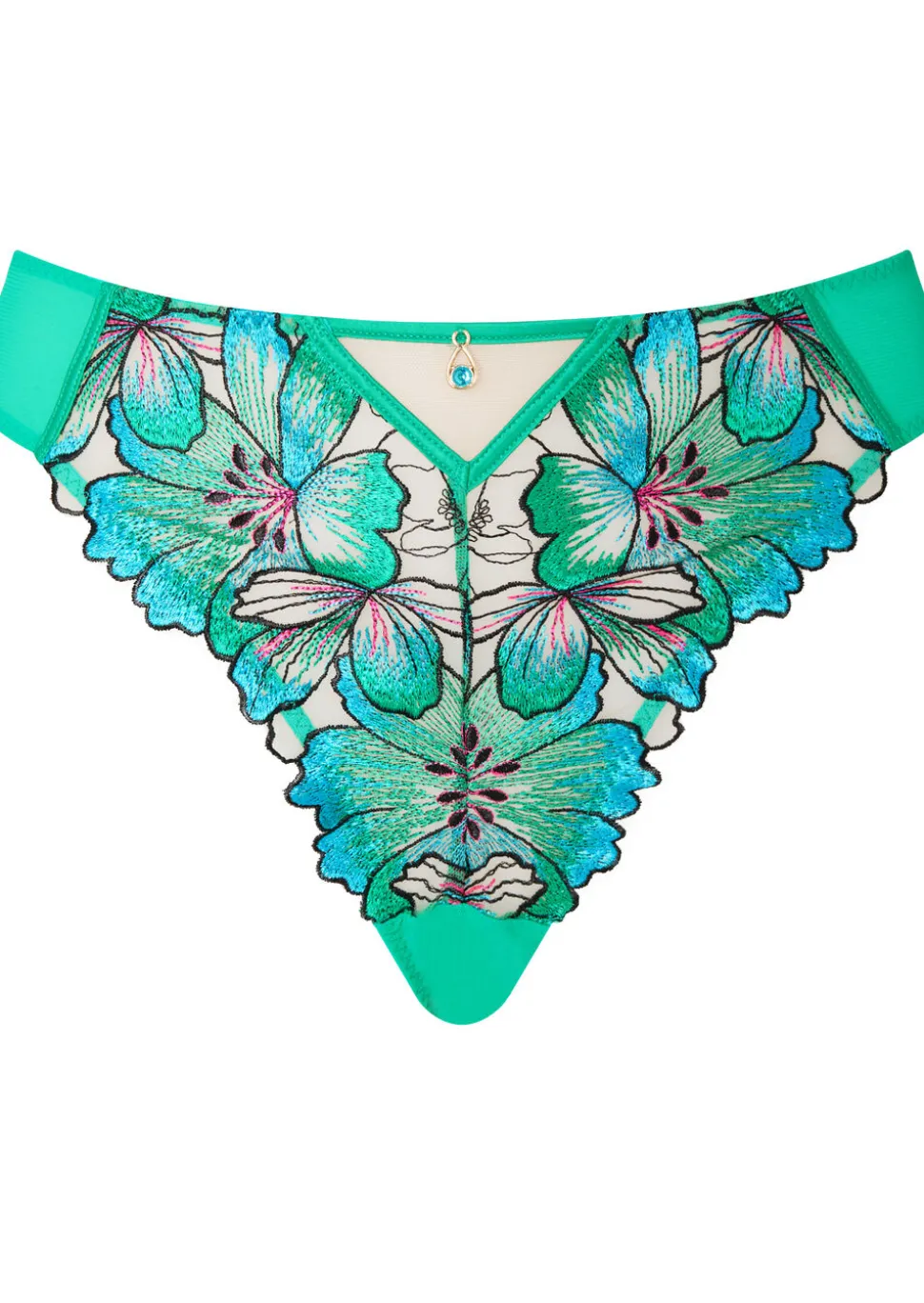 Fluorescence Brazilian Knickers - Bright Green