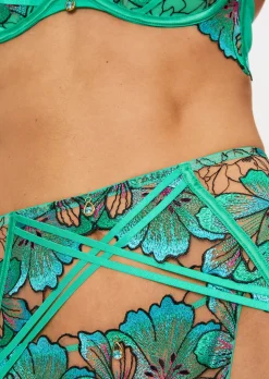 Fluorescence Waspie Suspender - Bright Green