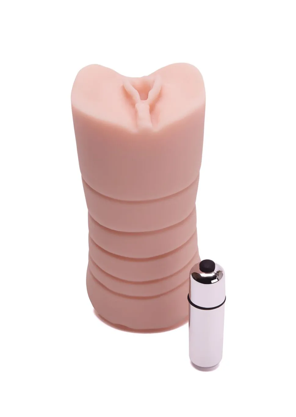Hard Drive Ribbed Pocket Vagina Vibrating Male Masturbator