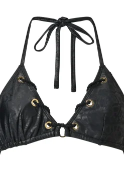 Havana Heat Triangle Bikini Top - Black