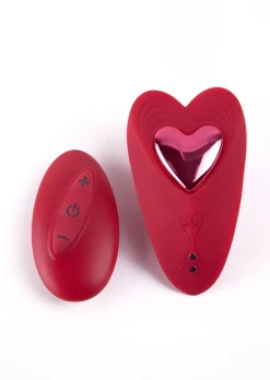 Heart Shaped Remote Control Magnetic Clitoral Knicker Vibrator
