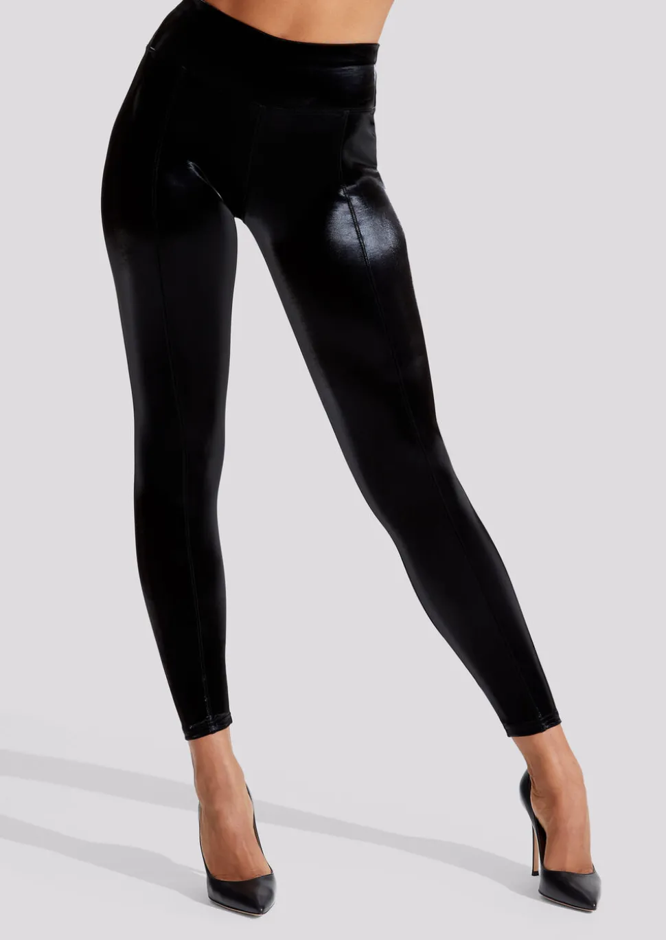 High Gloss PU Legging - Black