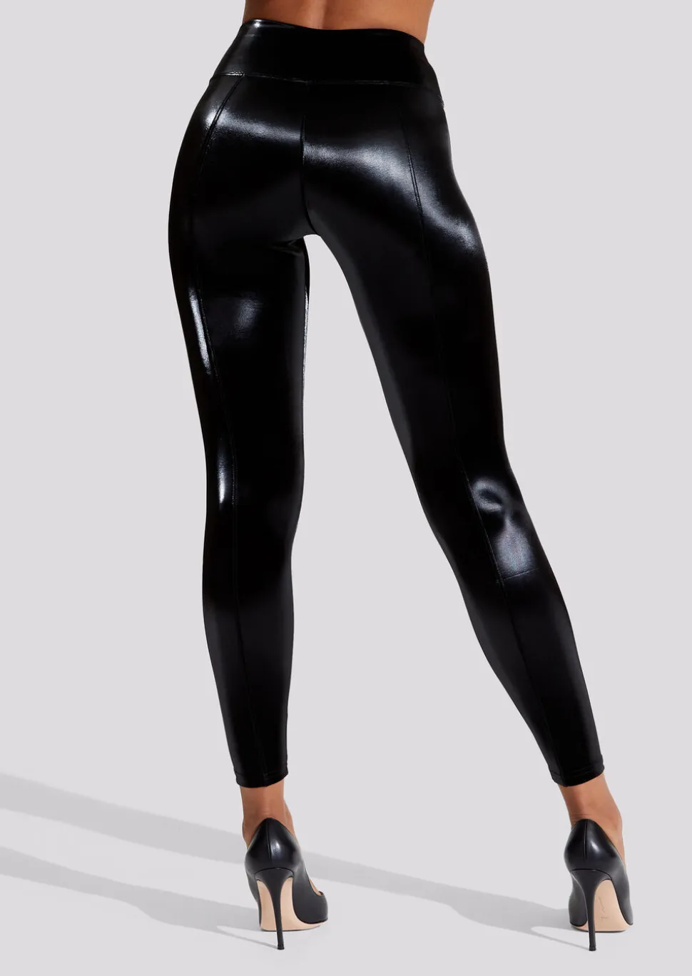 High Gloss PU Legging - Black