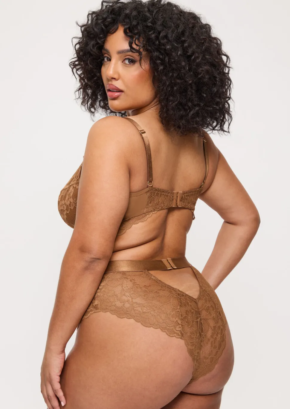 Hold Me Tight Lace Lingerie Body - Nude 03