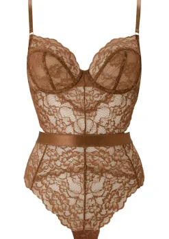 Hold Me Tight Lace Lingerie Body - Nude 03