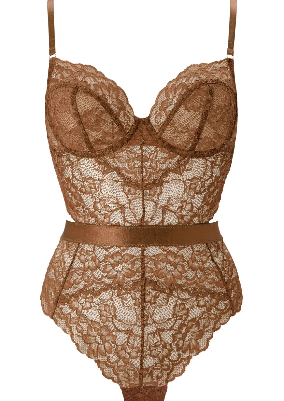 Hold Me Tight Lace Lingerie Body - Nude 03
