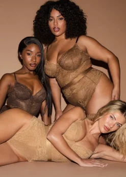 Hold Me Tight Lace Lingerie Body - Nude 03