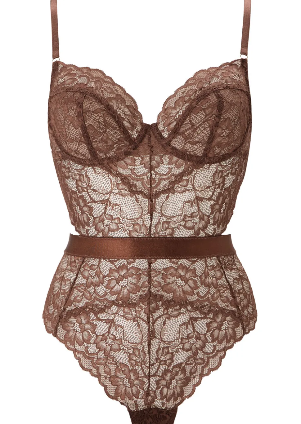 Hold Me Tight Lace Lingerie Body - Nude 04
