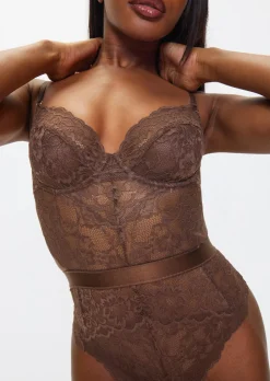 Hold Me Tight Lace Lingerie Body - Nude 04