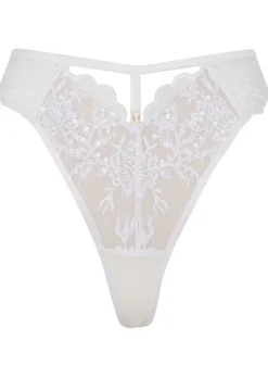 Icon Sequin Thong - White