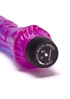 8 Inch Realistic Glitter Jelly G-Spot Vibrator