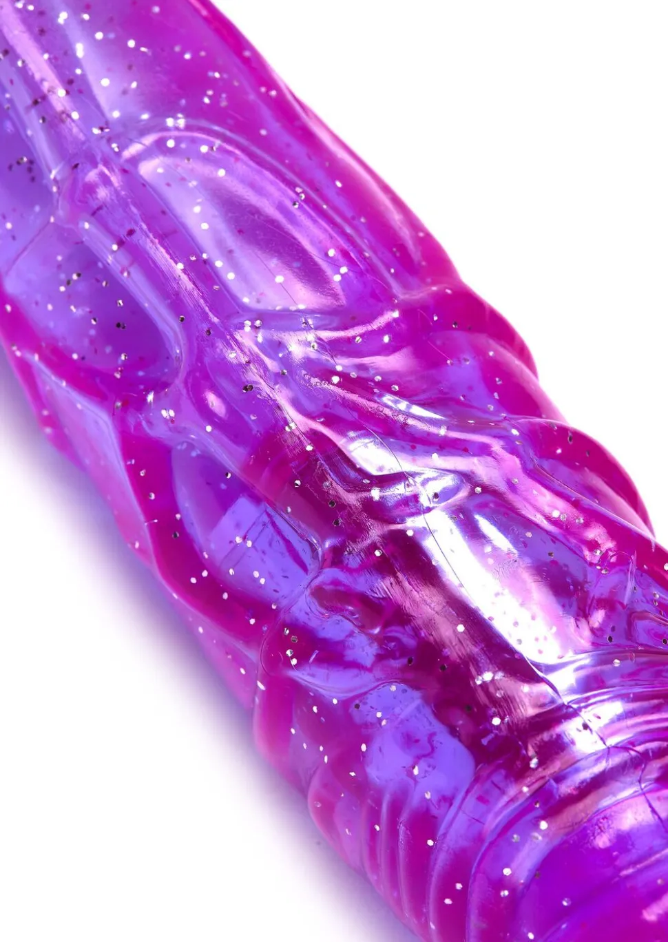 8 Inch Realistic Glitter Jelly G-Spot Vibrator