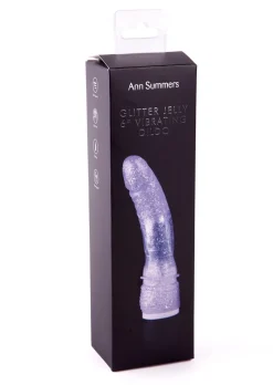 6 Inch Realistic Glitter Jelly Waterproof Vibrating Dildo